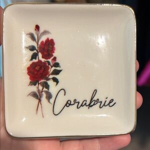 Floral Ceramic Trinket Dish